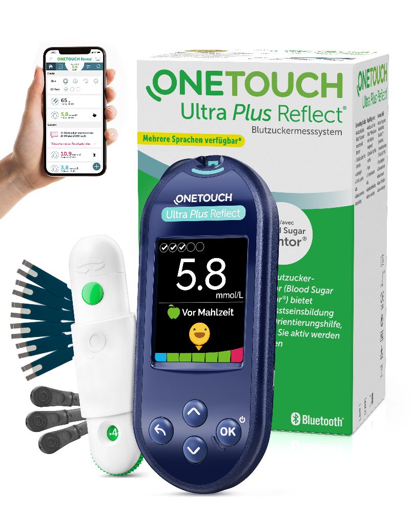 Lifescan OneTouch Ultra Plus Reflect Blutzuckermessgerät mmol/l